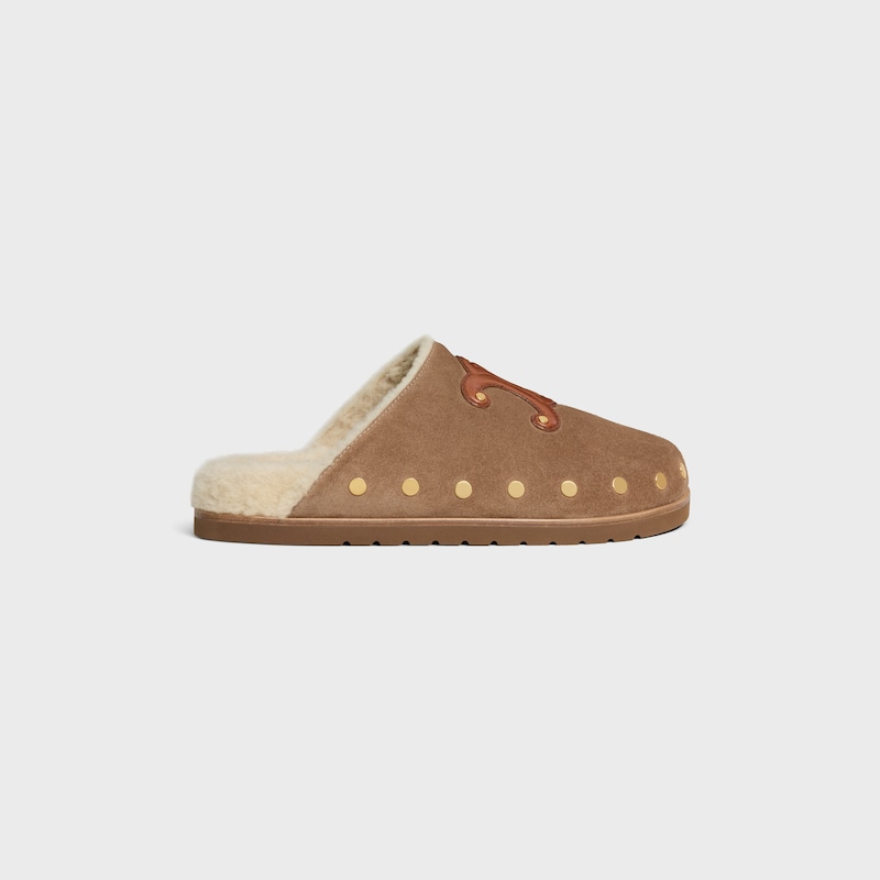 CELINE PITEA CLOG IN Calfskin - PEANUT -  - 1 | CELINE