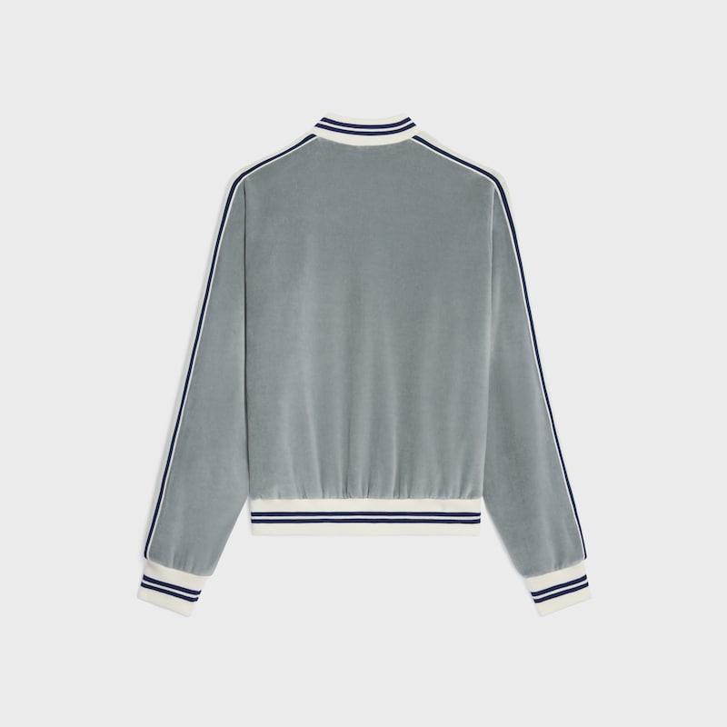 teddy tracksuit jersey velours - GLAISE / NAVY / ECRU -  - 1 | CELINE