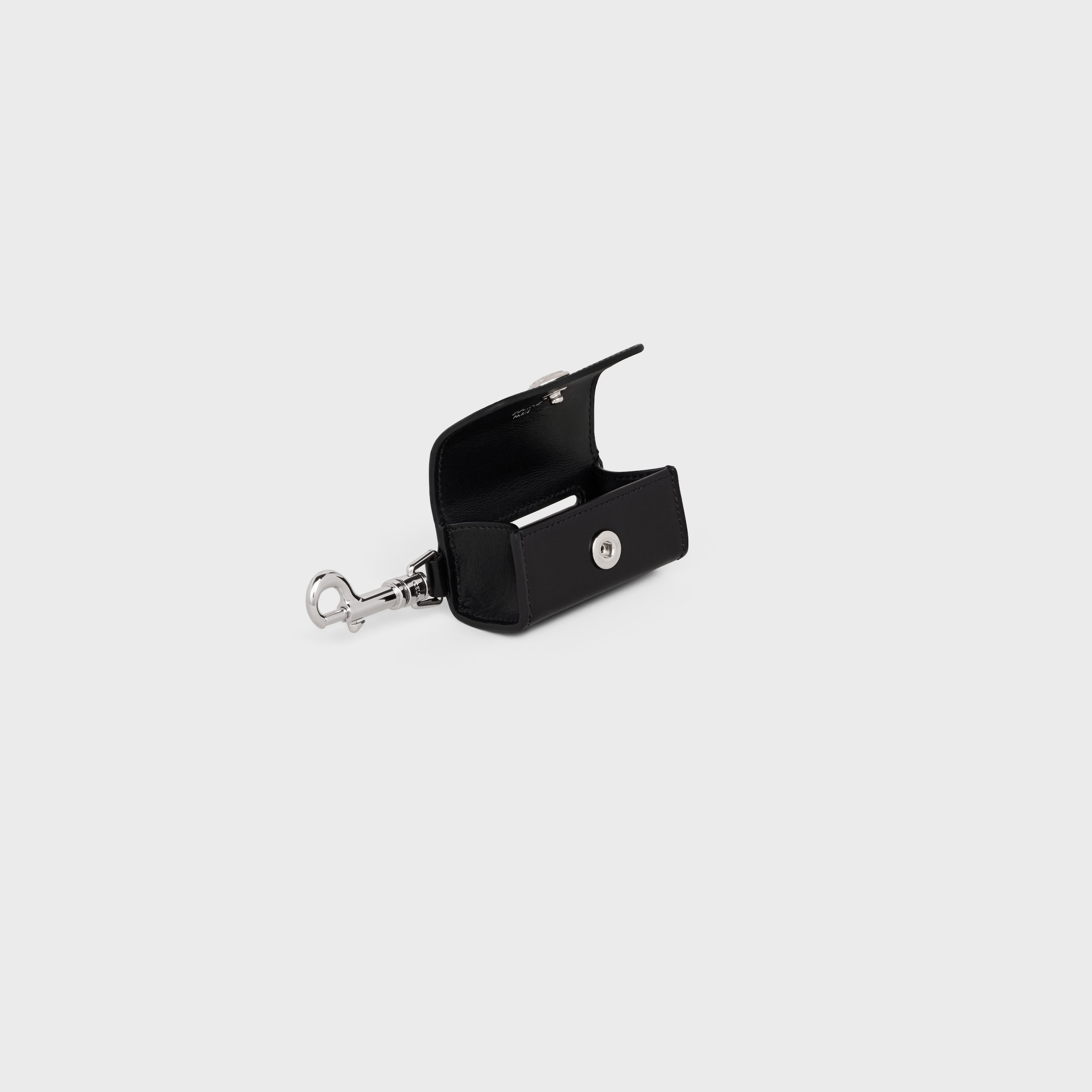 CELINE ポーチ カーフスキンドッグバッグ ホルダー スタッズ付き ブラック ドッグバッグ ホルダー / スムースカーフスキン - ブラック | CELINE