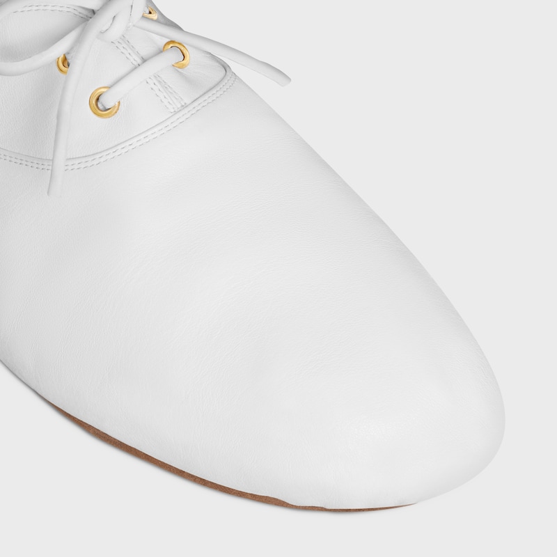 BALLET - LACE-UP SHOE IN LAMBSKIN - Ultra White -  - 1 | CELINE