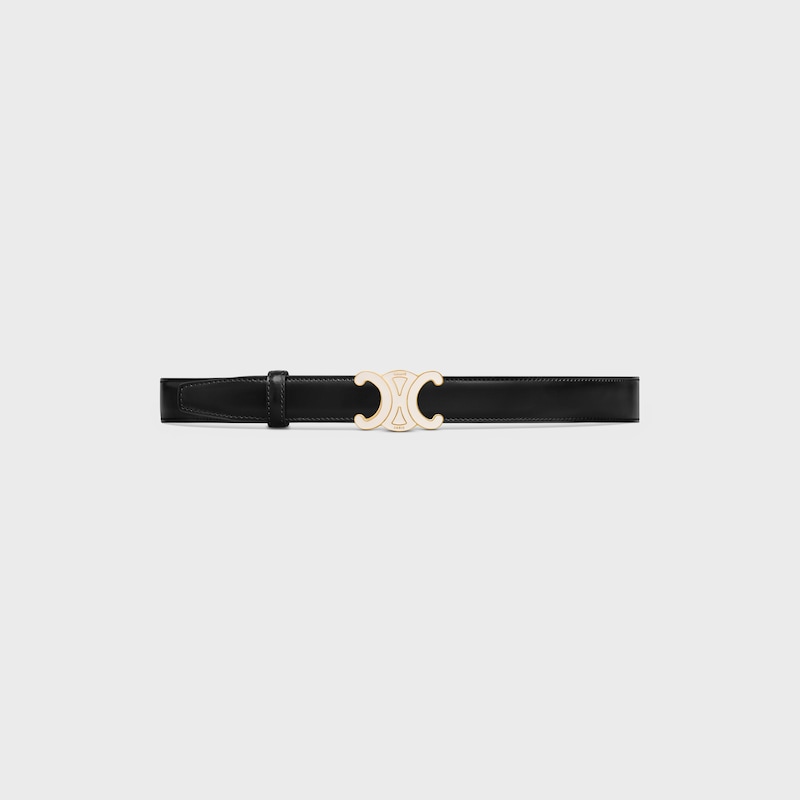 Wendbarer Riemen 25 mm AUS Taurillonleder und Triomphe Canvas -  -  - 1 | CELINE