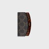 Curved hair comb with case in Triomphe Canvas - BLACK / TAN - ESSENTIAL GIFTS - 1 | CELINE