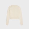 pull col rond cachemire - WHITE/BLACK 1 -  - 5 | CELINE
