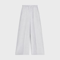 jogging flare molleton coton - PALE GREY/ OFF WHITE -  - 1 | CELINE