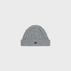 cable-knit triomphe beanie in cashmere - GREY -  - 1 | CELINE