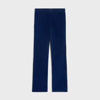 絲絨平紋針織運動長褲 - NAVY CHINA/ ECRU -  - 2 | CELINE