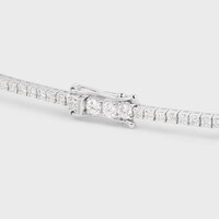 Tennis Bracelet in White Gold and Diamonds - White Gold & White -  - 1 | CELINE