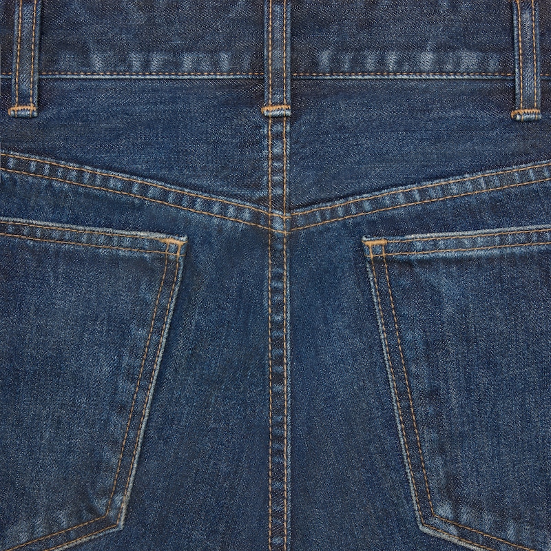 kurt jeans in indigo dark stone wash denim - INDIGO DARK STONE -  - 1 | CELINE