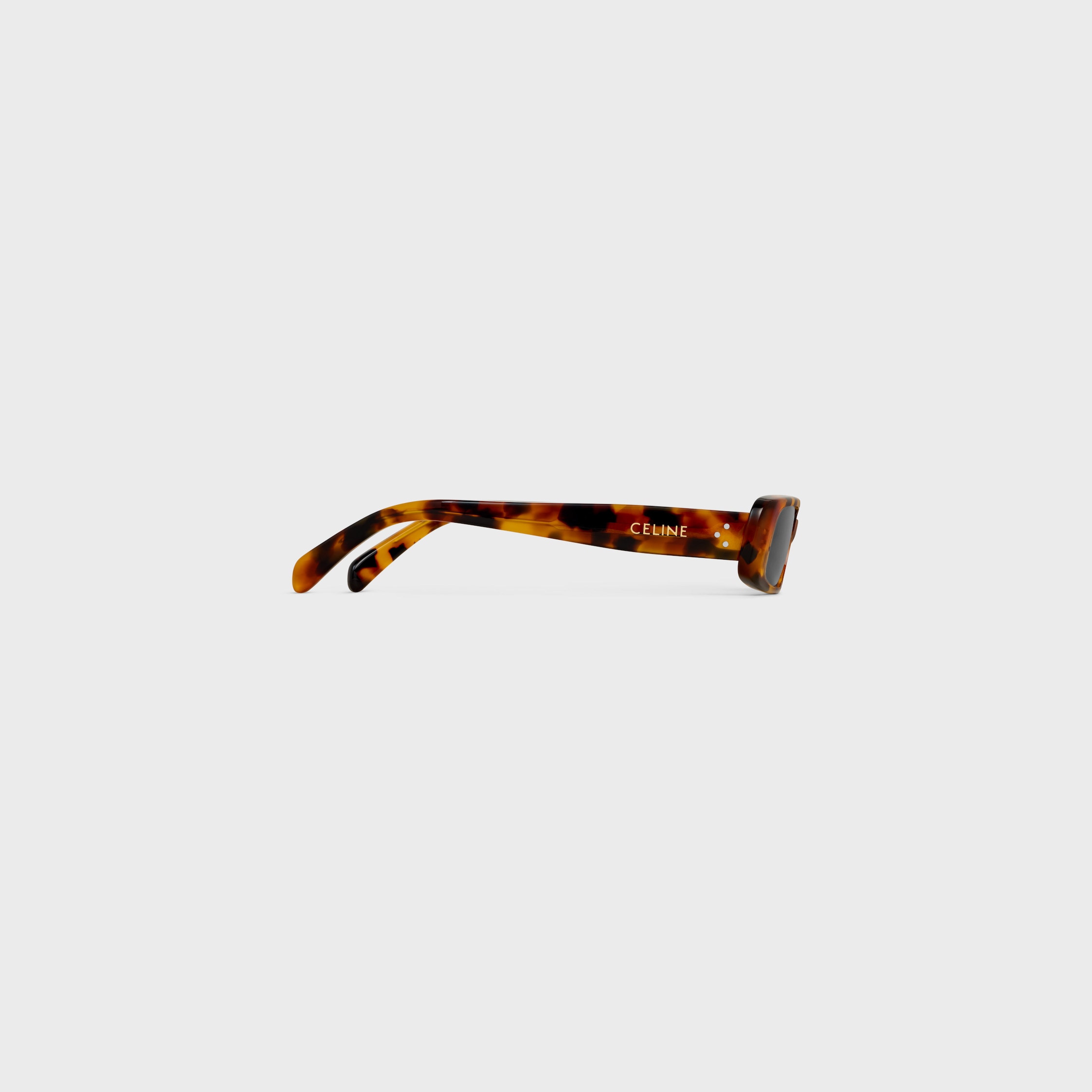 RECTANGULAR S343 SUNGLASSES IN ACETATE - SPOTTED HAVANA | CELINE
