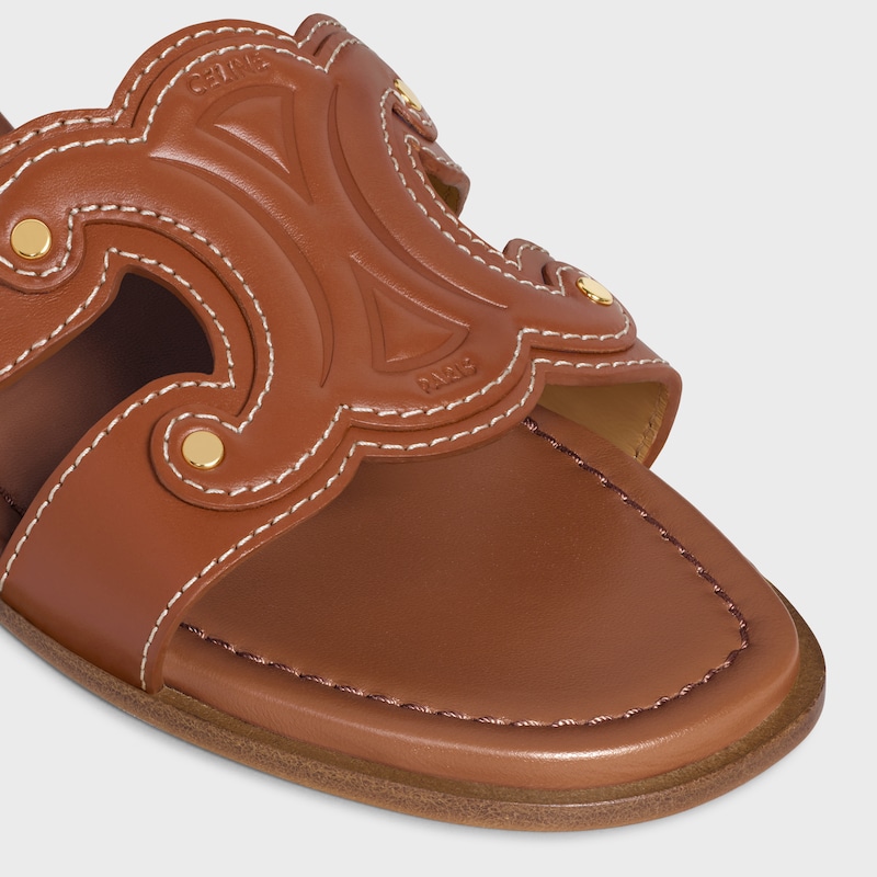 SANDALIA MARINA DE PIEL DE BECERRO - TOSTADO -  - 1 | CELINE