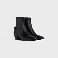 CELINE ジャクノ バックバックル ジップドブーツ / シャイニーカーフスキン - ブラック -  - 2 | CELINE
