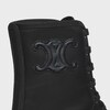 CELINE 벌키 레이스업 부츠 - 나일론 & 샤이니 불스스킨 - 블랙 -  - 6 | CELINE