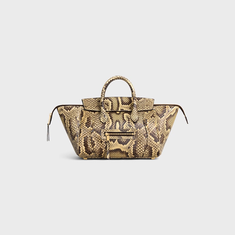 LITTLE LUGGAGE IN PYTHON - HONEY - TOP-HANDLE BAGS - 1 | CELINE