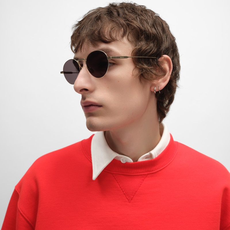 METAL FRAME 28太阳眼镜 - 浅金色/烟灰色 -  - 1 | CELINE