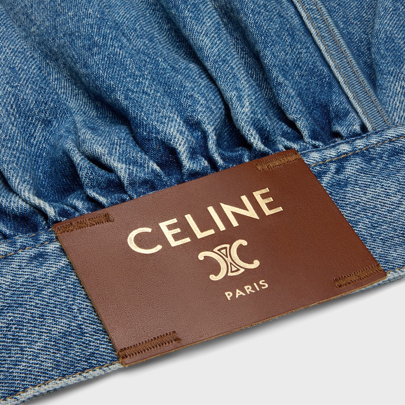 TRUCKER JACKET IN DENIM - CLEAR WATERFALL -  - 1 | CELINE