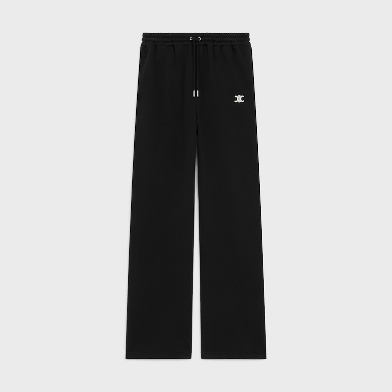 jogging triomphe molleton cachemire - NOIR / BLANC -  - 1 | CELINE