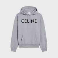 CELINE 루즈 후디 - 코튼 플리스 - 그레이/블랙 -  - 1 | CELINE