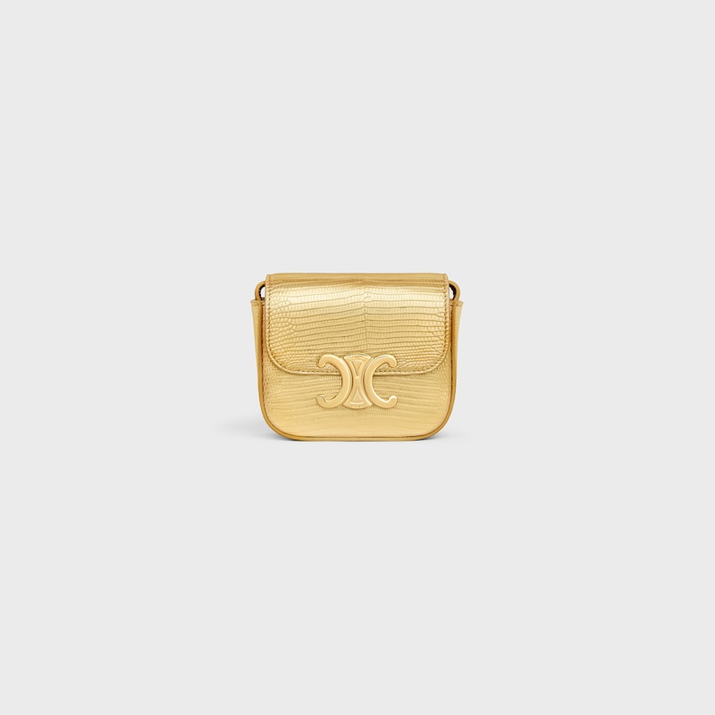 MINI CLAUDE in LAMINATED LIZARD - GOLD - MORE LINES - 1 | CELINE