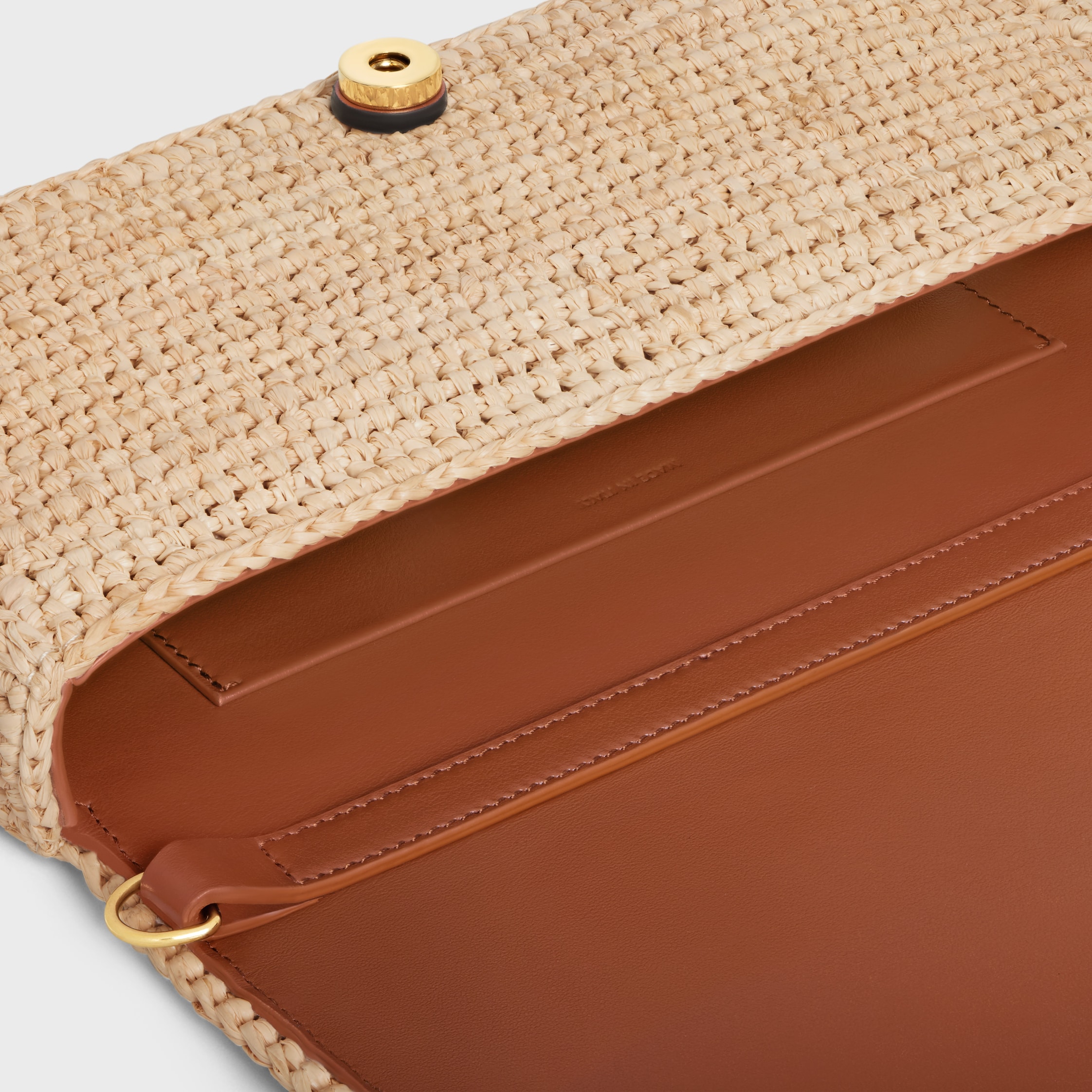 MULTIPOCHETTE IN RAFFIA - NATURAL / TAN | CELINE