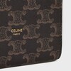 BOOKEND IN LAMBSKIN WITH TRIOMPHE CANVAS PRINT - BLACK / TAN - STATIONERY - 4 | CELINE