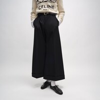 BALLET LACE-UP SHOE IN LAMBSKIN - BLACK -  - 2 | CELINE