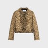 TRUCKER JACKET IN DOUBLE WOOL - LEOPARD -  - 1 | CELINE