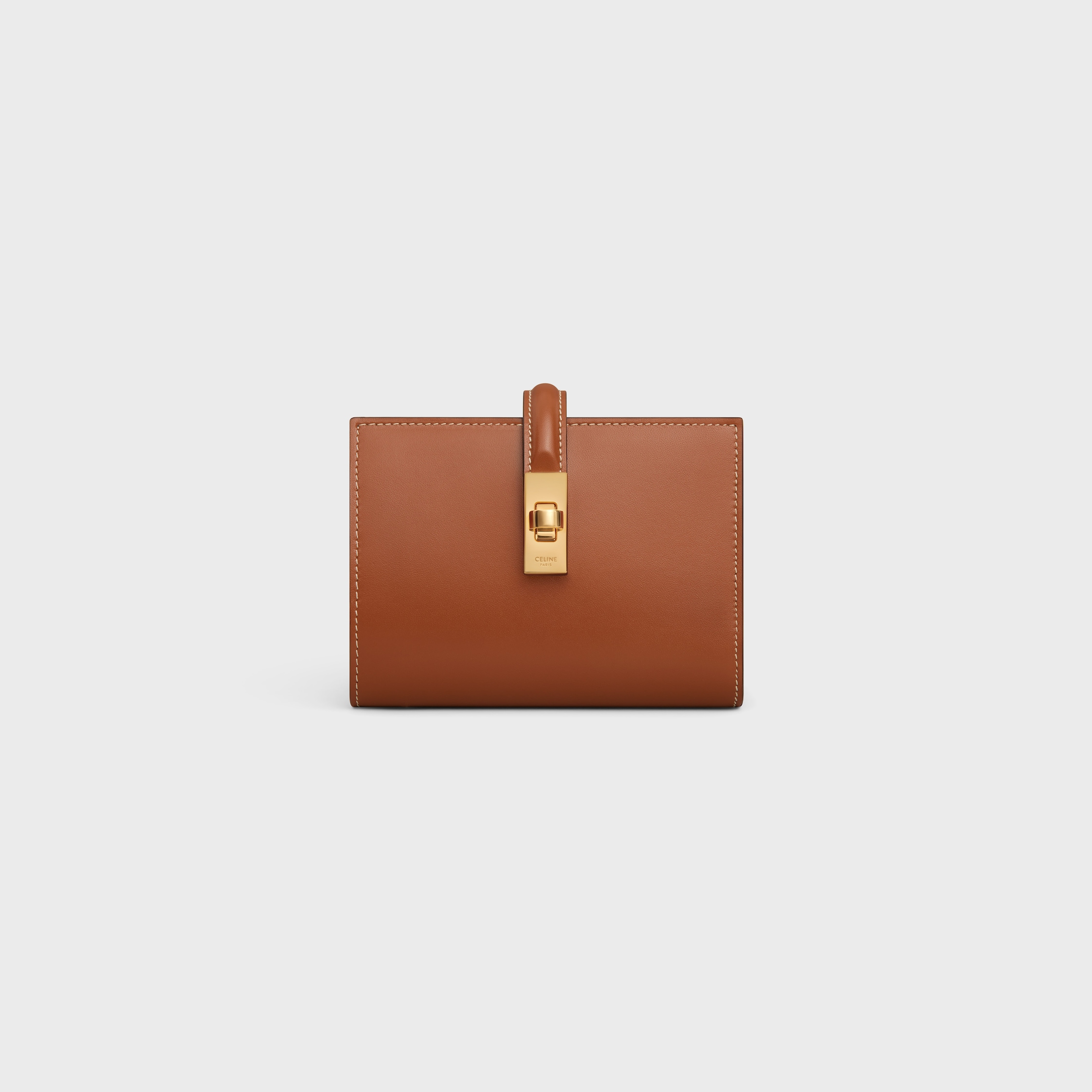 SMALL TRIFOLD WALLET 16 IN SATINATED CALFSKIN 財布・小物 Small Trifold wallet 16 IN Satinated Calfskin - BLACK | CELINE