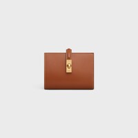 WALLET WITH COIN PURSE 16 IN SATINATED CALFSKIN - TAN - WALLETS - 1 | CELINE