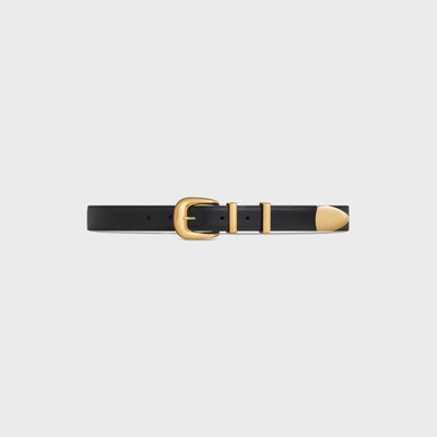 미디엄 25MM 웨스턴 벨트 - 토뤼옹 가죽 - 블랙 -  - tileIndex | CELINE