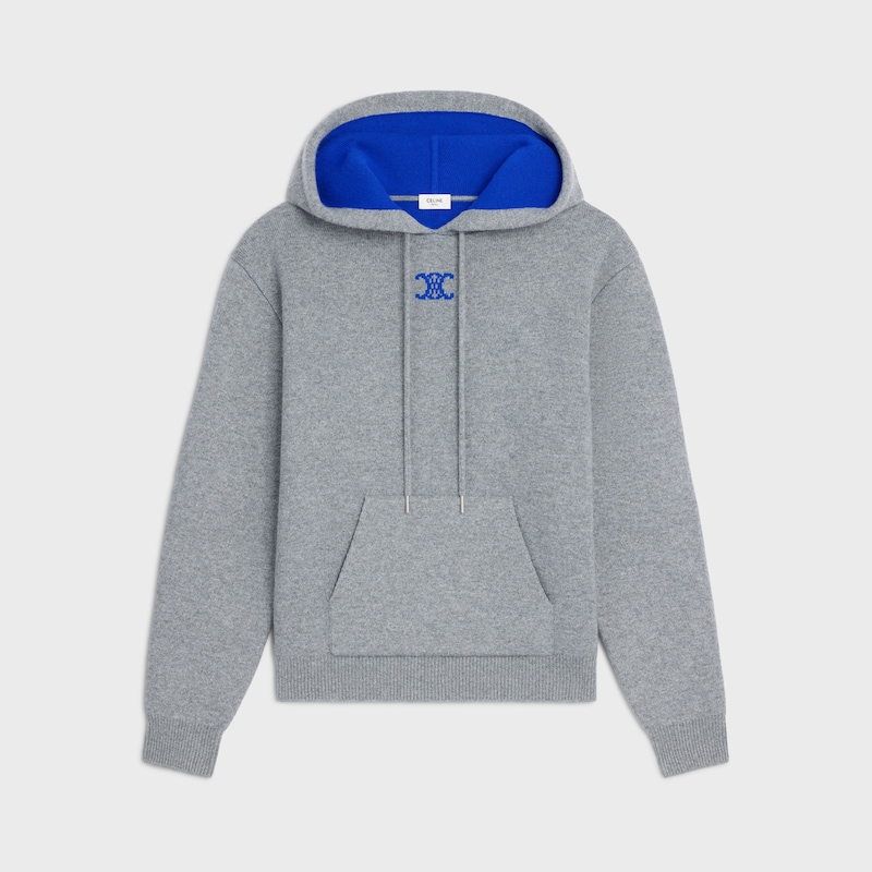 连帽卫衣 - 灰色/蓝色 -  - 1 | CELINE