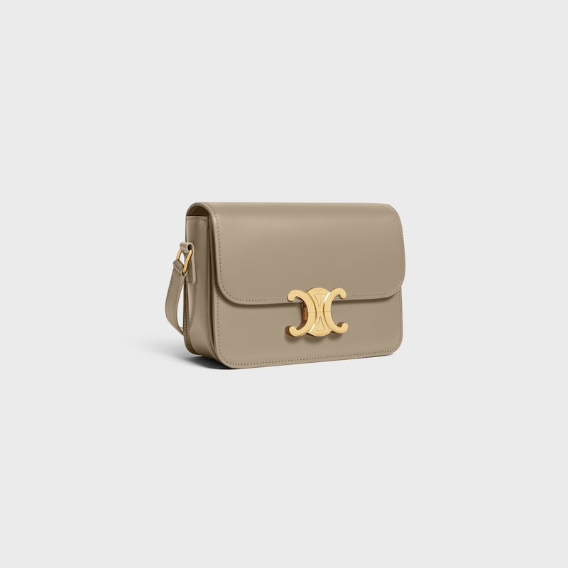 TEEN TRIOMPHE BAG IN shiny calfskin - MODERN TAUPE - TRIOMPHE - 1 | CELINE