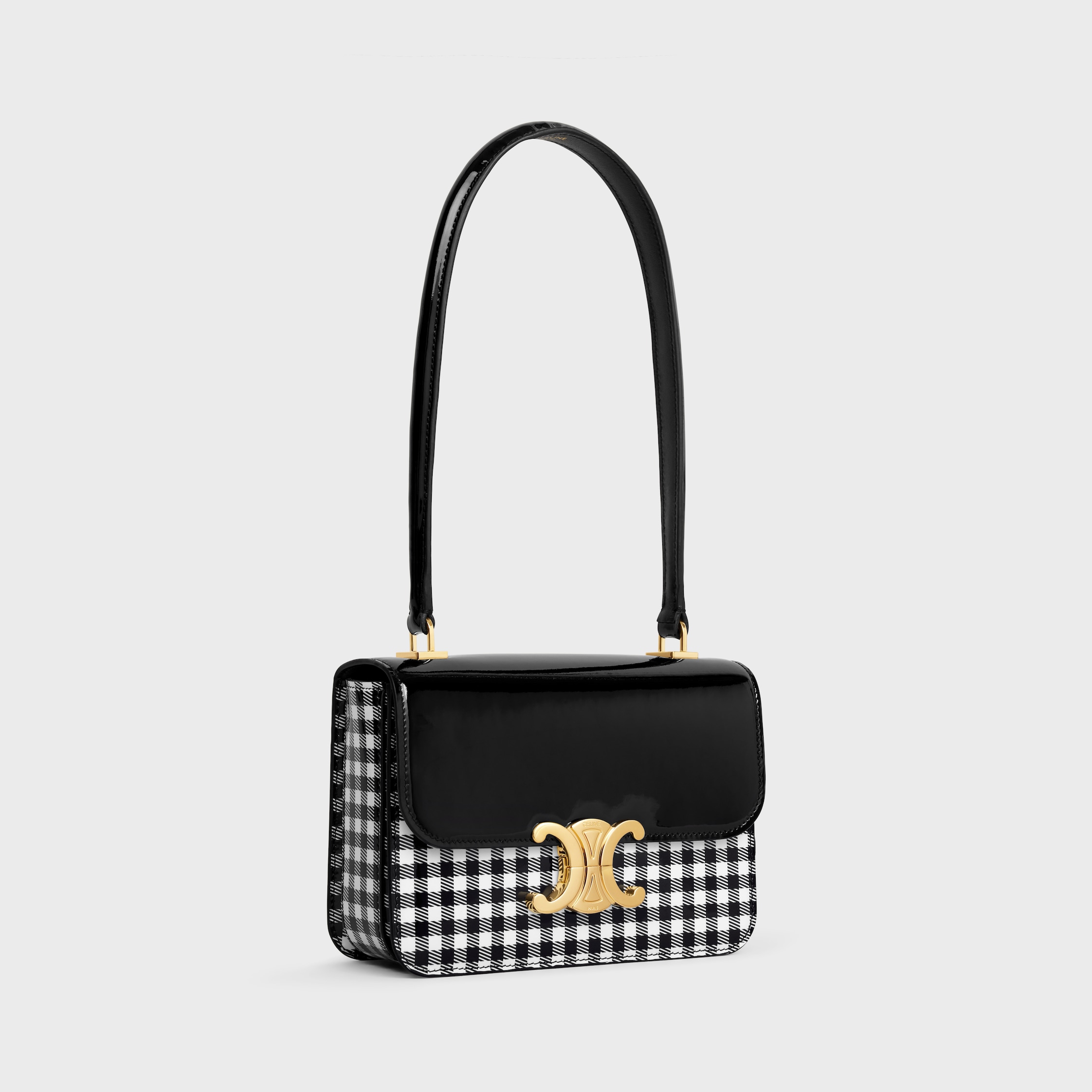 セリーヌ Celine Teen Garance Shoulder Bag TEEN GARANCE bag in PATENT CALFSKIN - BLACK | CELINE