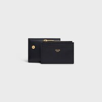 コイン入れ付きコンパクトウォレット トリオンフ / シャイニーカーフスキン - ブラック - GIFT FINDER - 1 | CELINE