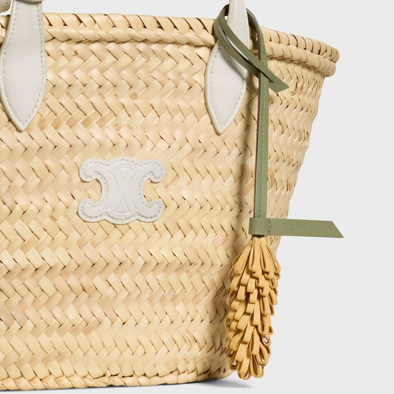 WHEAT CHARM IN SMOOTH LAMBSKIN - POLLEN / LIGHT KHAKI - BAG CHARMS - 1 | CELINE