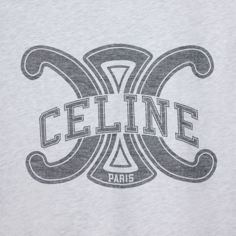 常规卫衣 - 浅灰色/黑色 -  - 1 | CELINE