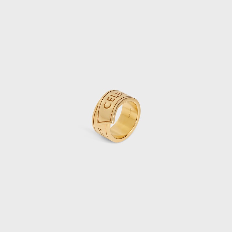 CELINE RIBBON金色饰面戒指 - 金色 -  - 1 | CELINE