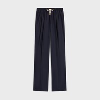 セリーヌ　CELINE ネイビー　パンツ　40 ガウチョパンツ セリーヌ CELINE パンツ フレアパンツ ストライプ ブラック