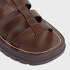 CELINE - CLEA TRIOMPHE GLADIATOR SANDAL in CALFSKIN - VEGETAL TANNING - DARK BROWN -  - 4 | CELINE