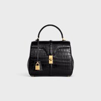 スモール 16（セーズ）バッグ / ポロサスクロコダイル - ブラック - クロスボディバッグ - 1 | CELINE