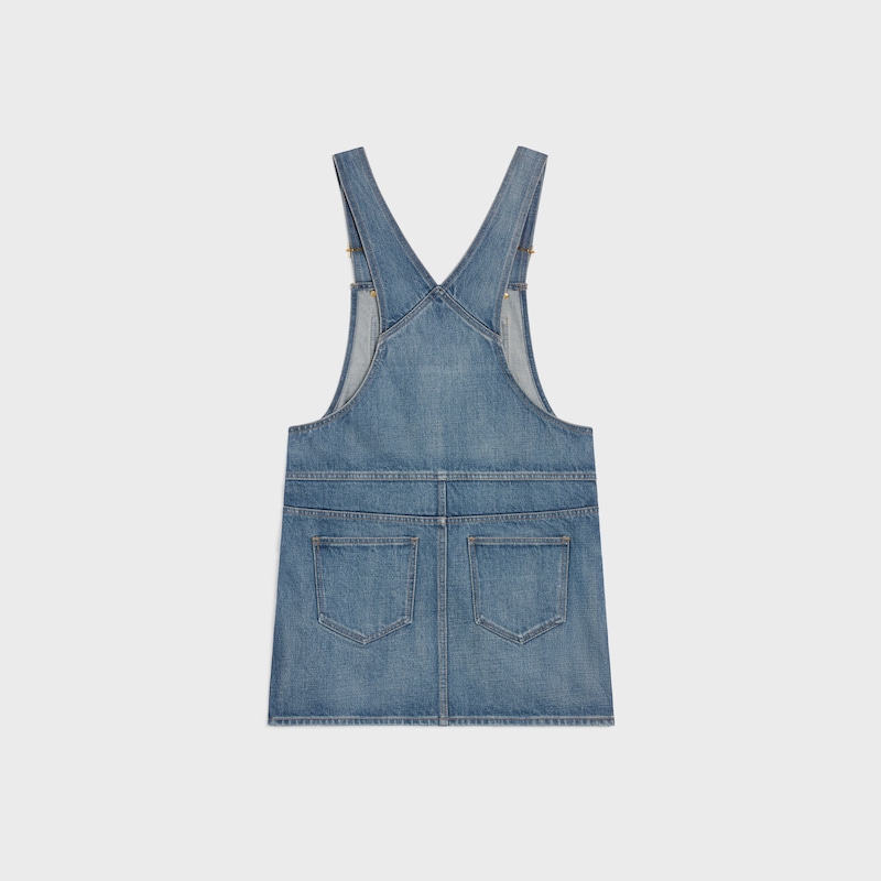 mini robe salopette denim union wash - UNION WASH -  - 1 | CELINE