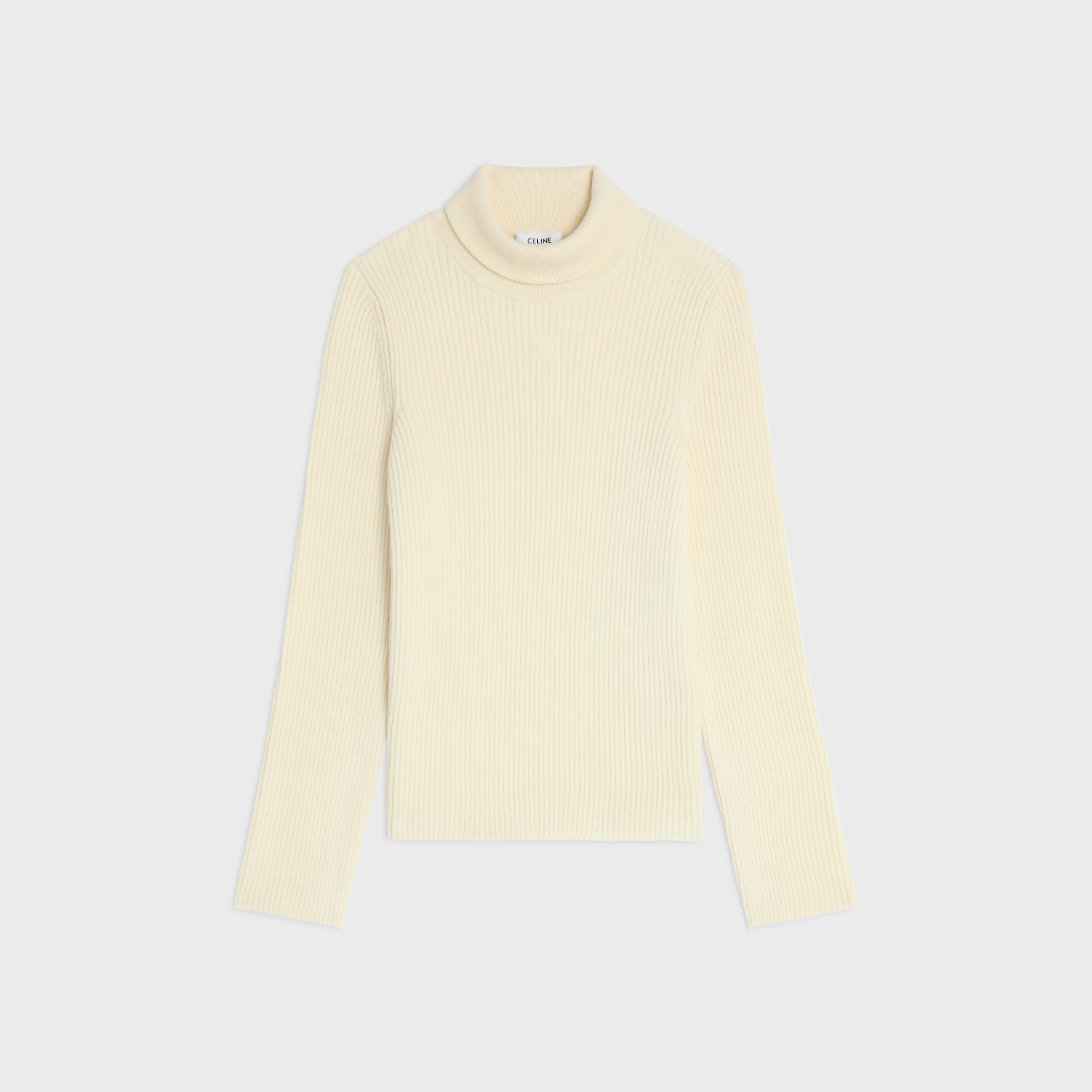 タートルネックトップ / ストライプ ウール - | CELINE | セリーヌ公式