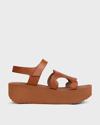SUNNY SANDAL IN Calfskin - Vegetal Tanning - TAN -  - 1 | CELINE