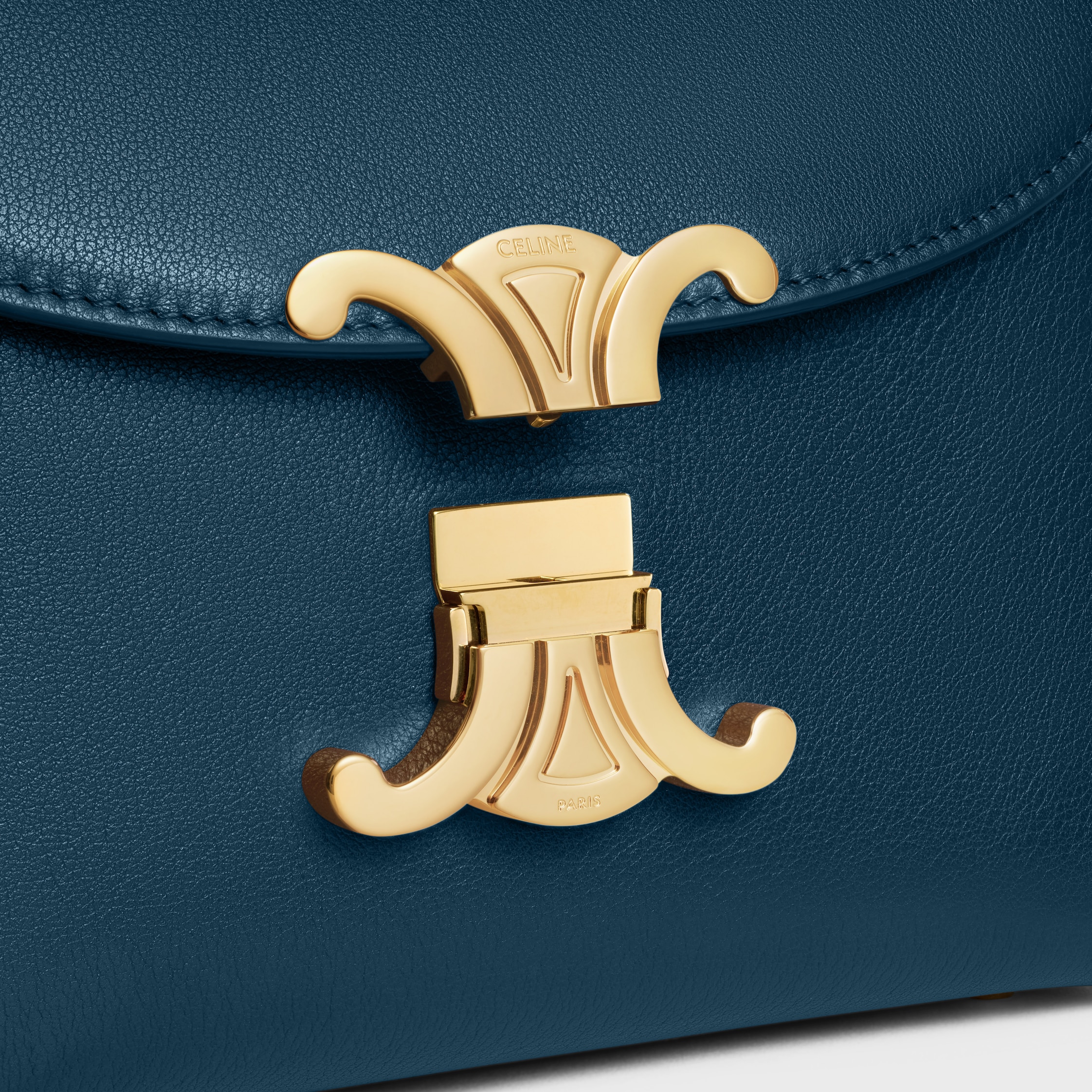 TEEN NINO BAG IN SUPPLE GRAINED CALFSKIN - TEAL BLUE | CELINE