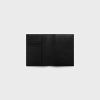 PASSPORT COVER TAKEAWAY IN SMOOTH LAMBSKIN - BLACK / ULTRA BLUE - TECH ACCESSORIES - 2 | CELINE