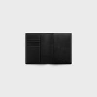 PASSPORT COVER TAKEAWAY IN SMOOTH LAMBSKIN - BLACK / ULTRA BLUE - TECH ACCESSORIES - 2 | CELINE