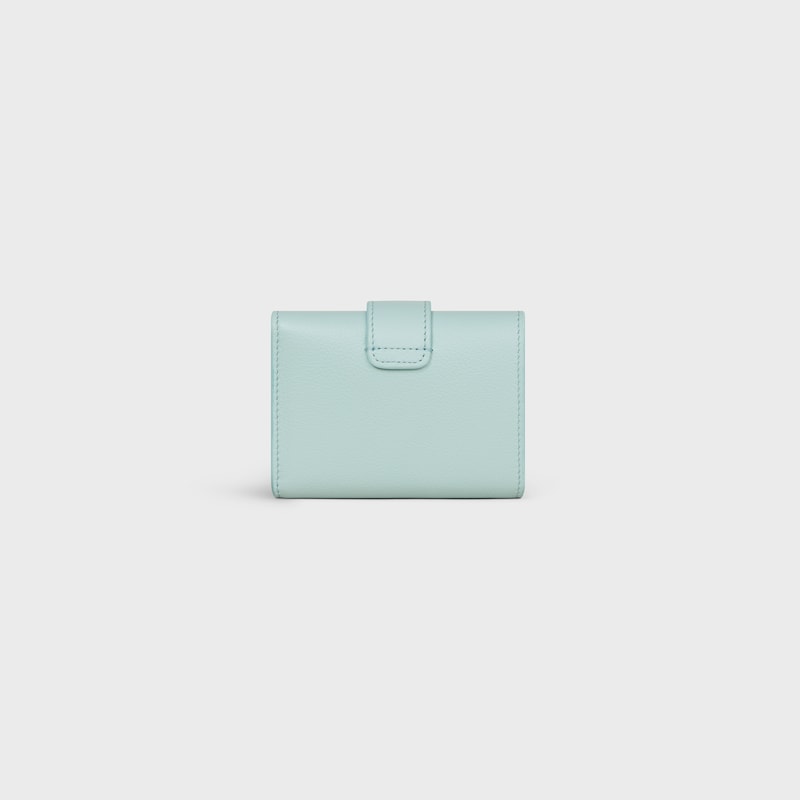 PETIT PORTEFEUILLE NINO VEAU SOUPLE GRAIN&Eacute; - Bleu poudr&eacute; - NOUVEAUT&Eacute;S - 1 | CELINE