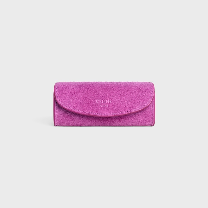 LIPSTICK CASE IN SUEDE CALFSKIN - MAGENTA - ACCESSORIES - 1 | CELINE