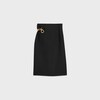 midi skirt IN mohair wool - BLACK -  - 2 | CELINE