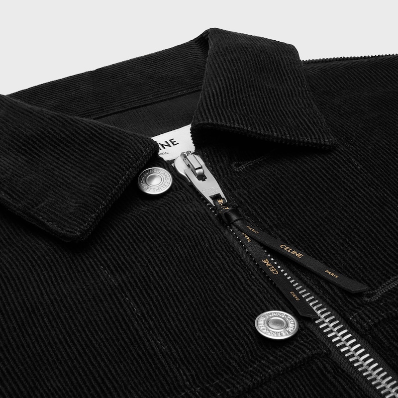 TRUCKER夹克 - 黑色浅石洗色 -  - 1 | CELINE