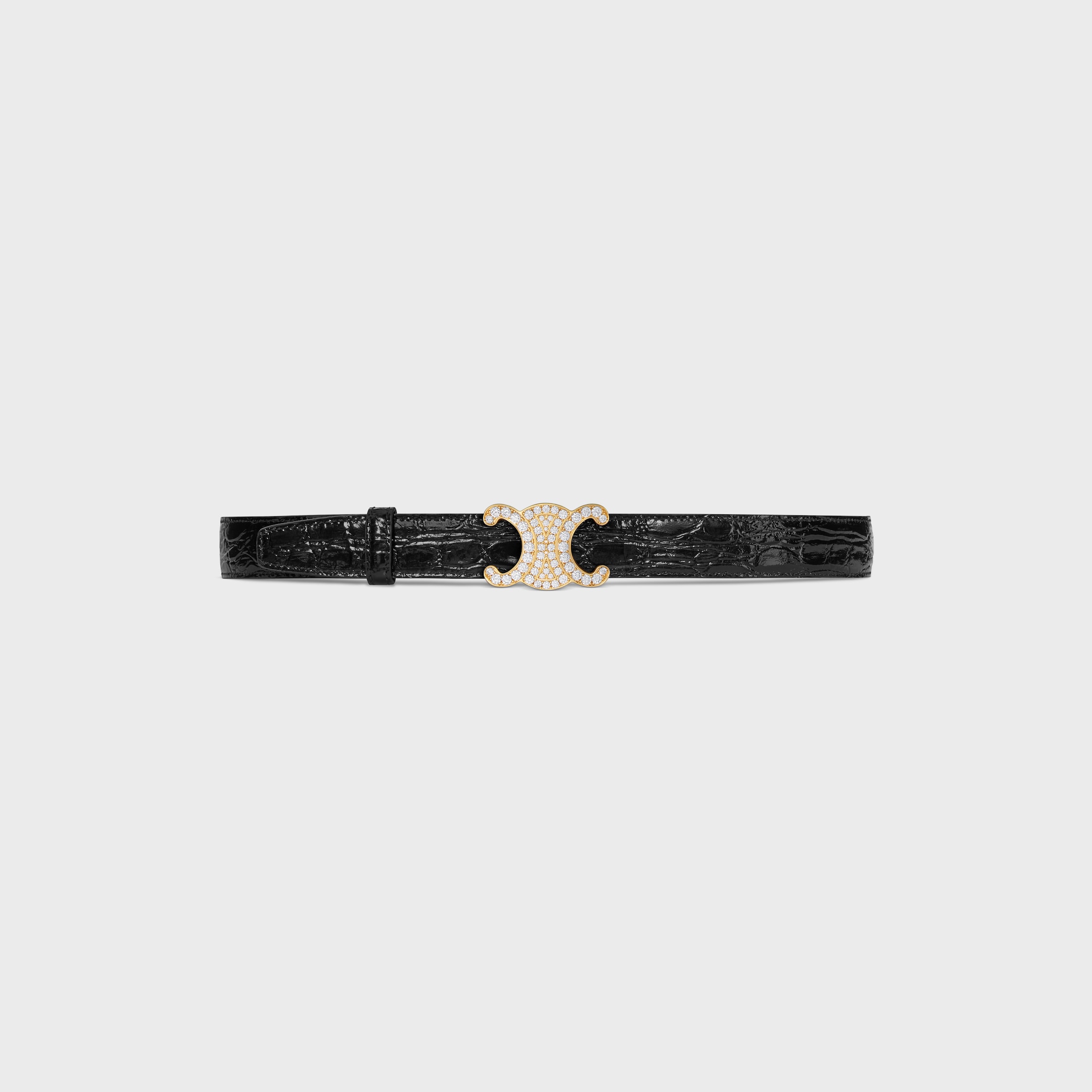 トリオンフ バックル＆リバーシブルストラップ 25MM - ブラック | CELINE